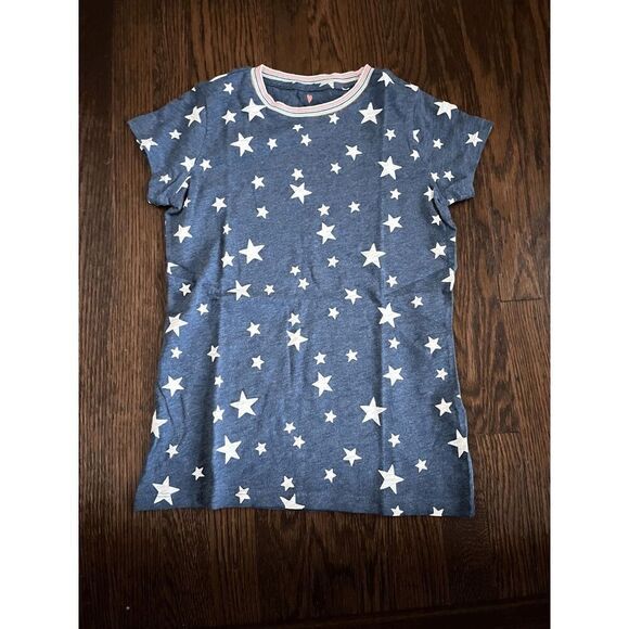 NEW crewcuts Girls 12 Knit Top Short Sleeve Star Print Tee - Picture 3 of 4